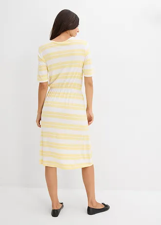 Shirtjurk van een viscosemix • lichtgeel gestreept • bonprix online shop