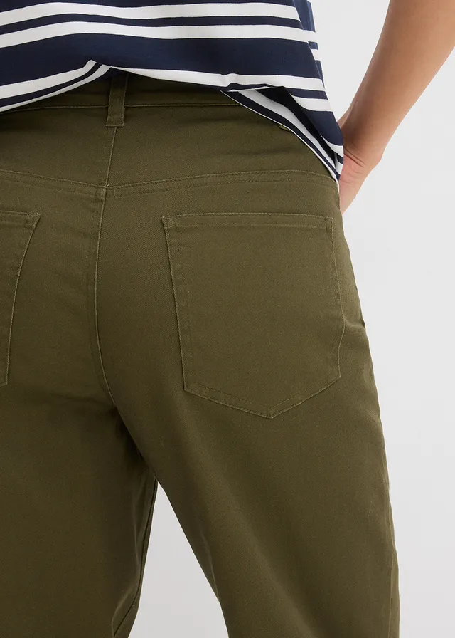 Pantalon barrel à taille élastiquée • olive foncé • product-page.page-title-suffix