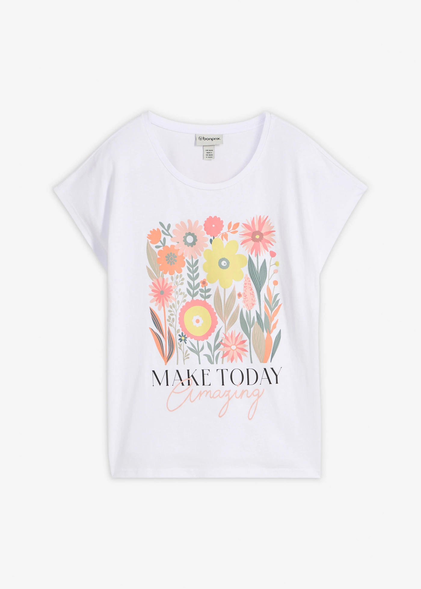 Tricou din bumbac 100% • alb • magazin bonprix