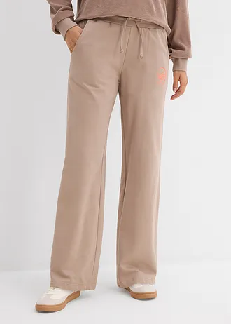 Sweatpants van puur katoen • taupe-zalm • bonprix online shop
