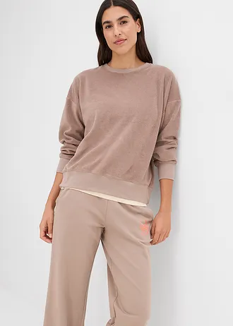 Pantaloni casual din bumbac 100% • gri-bej-corai • magazin bonprix