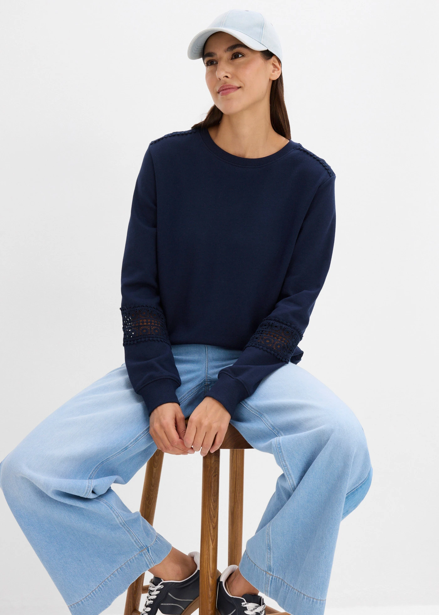 Bluză casual • bleumarin • magazin bonprix