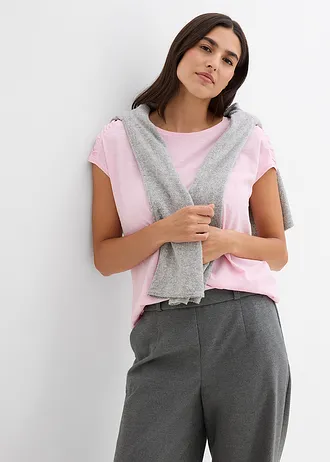 Boxy shirt, korte mouw • kristalroze • bonprix online shop