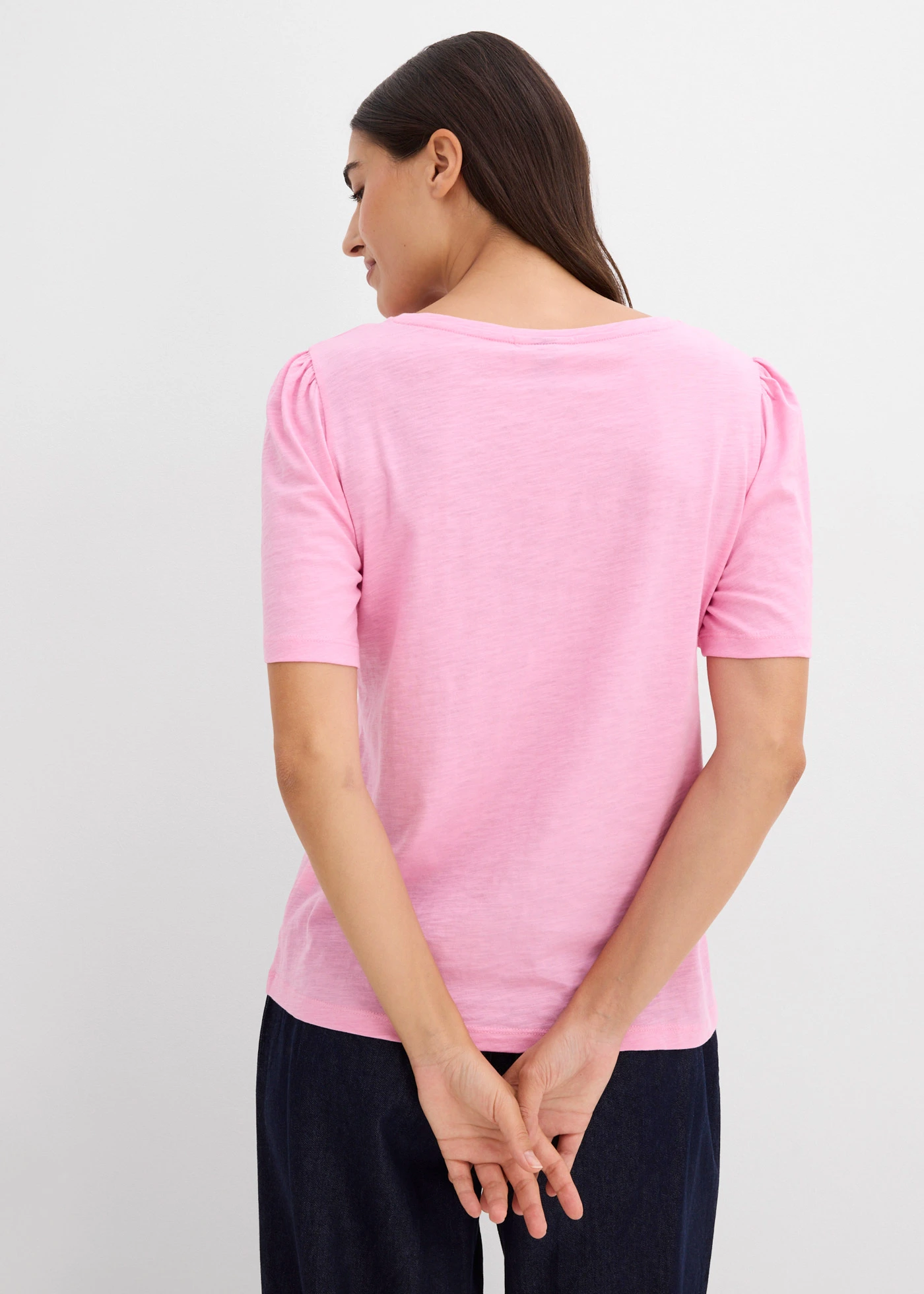 T-shirt van katoen • roze • bonprix online shop