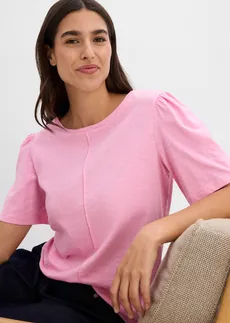 T-shirt z czystej bawełny • jasnoróżowy • sklep bonprix