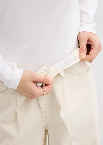 Super wide palazzo jeans van katoen • ecru • bonprix online shop