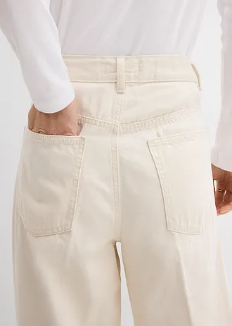 Jean palazzo très large, coton • ecru • Boutique bonprix