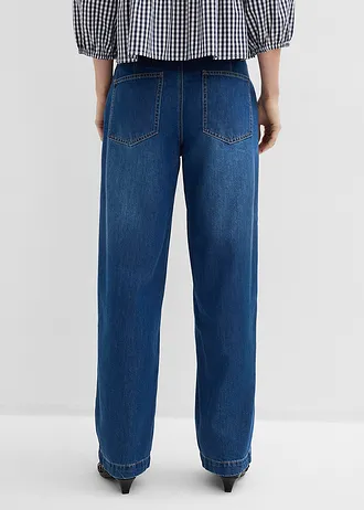 Džínsy barrel, stredná výška pásu • modrá denim used • obchod bonprix