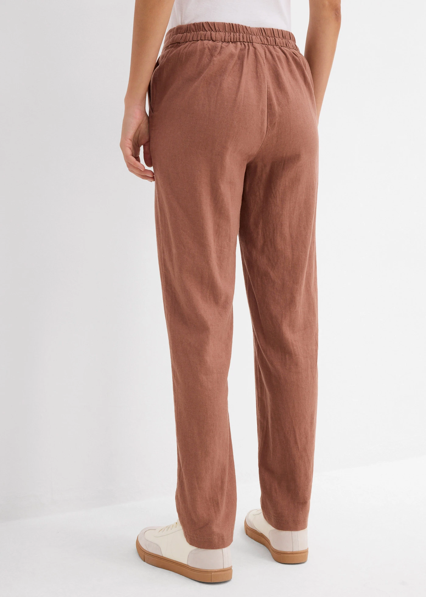 Pantalon en lin mélangé • marron • Boutique bonprix