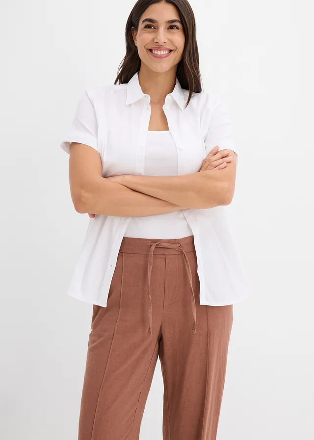 Pantalon en lin mélangé • marron • product-page.page-title-suffix