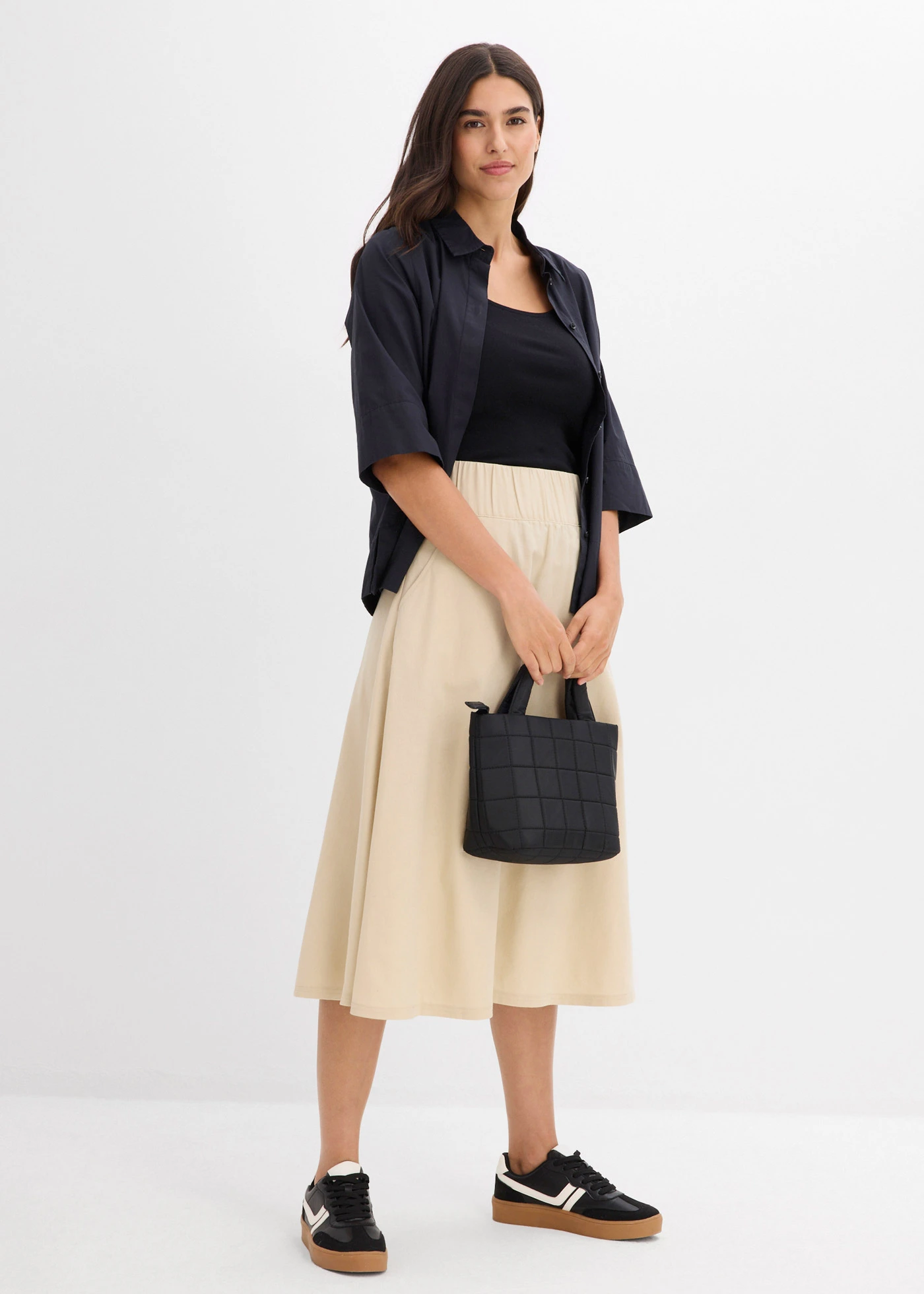 Jupe 100% coton • sable clair • Boutique bonprix