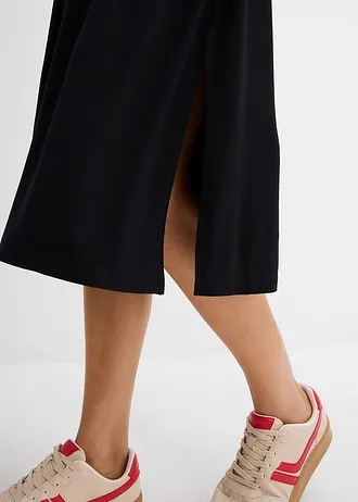 Jersey jurk van soepelvallende viscose-mix • zwart • bonprix online shop