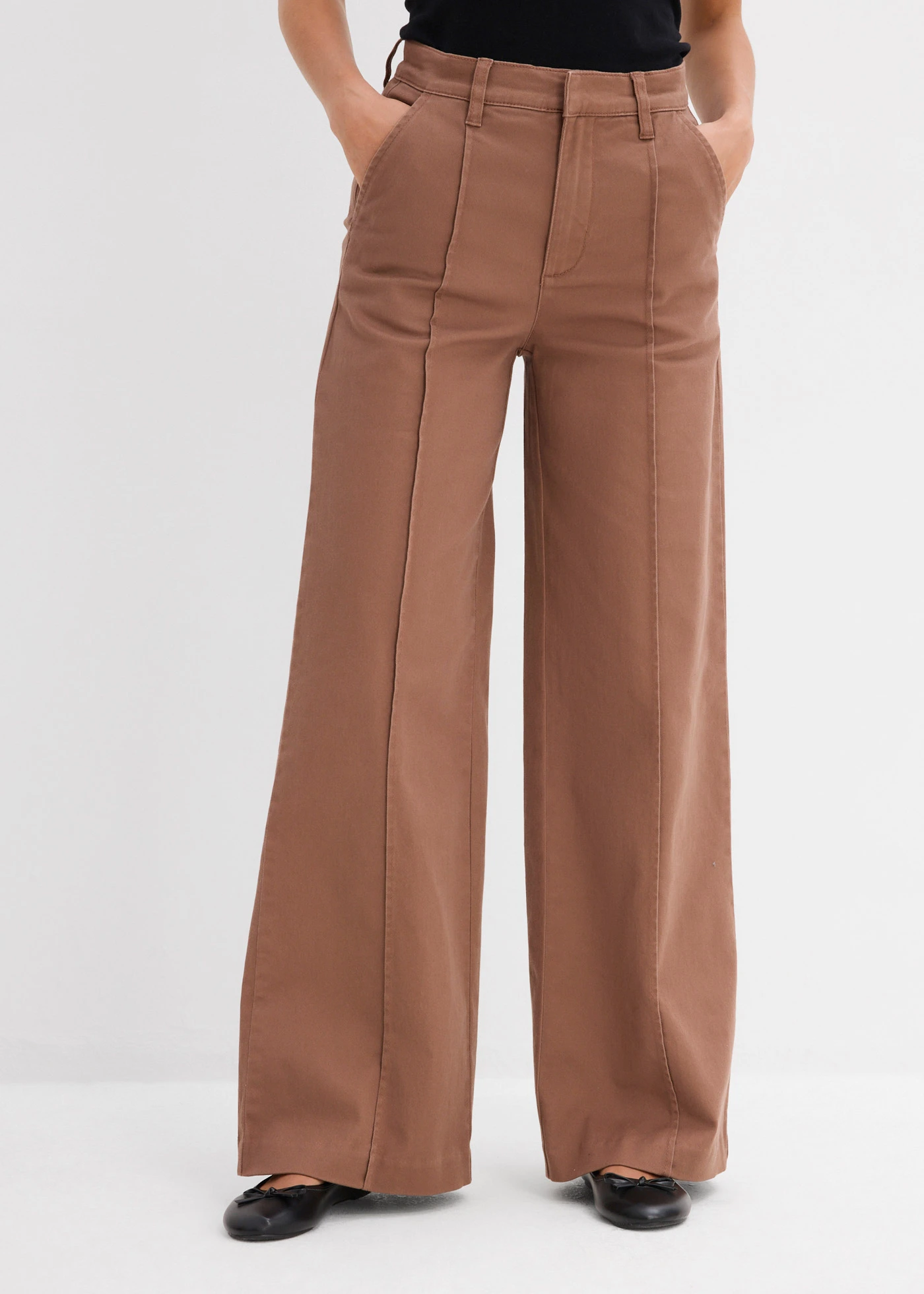 Pantalon en twill • marron • Boutique bonprix