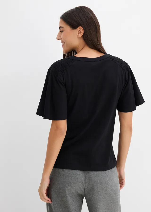 Shirt tuniek van biologisch katoen, Kleur: zwart