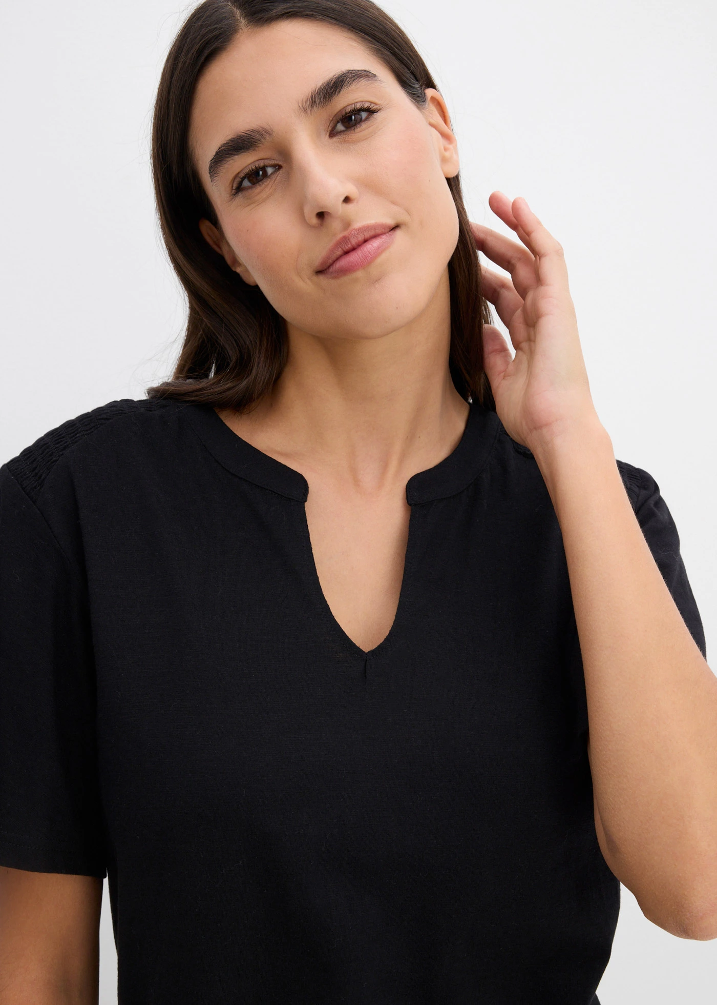 Bluză în stil tunică • negru • magazin bonprix