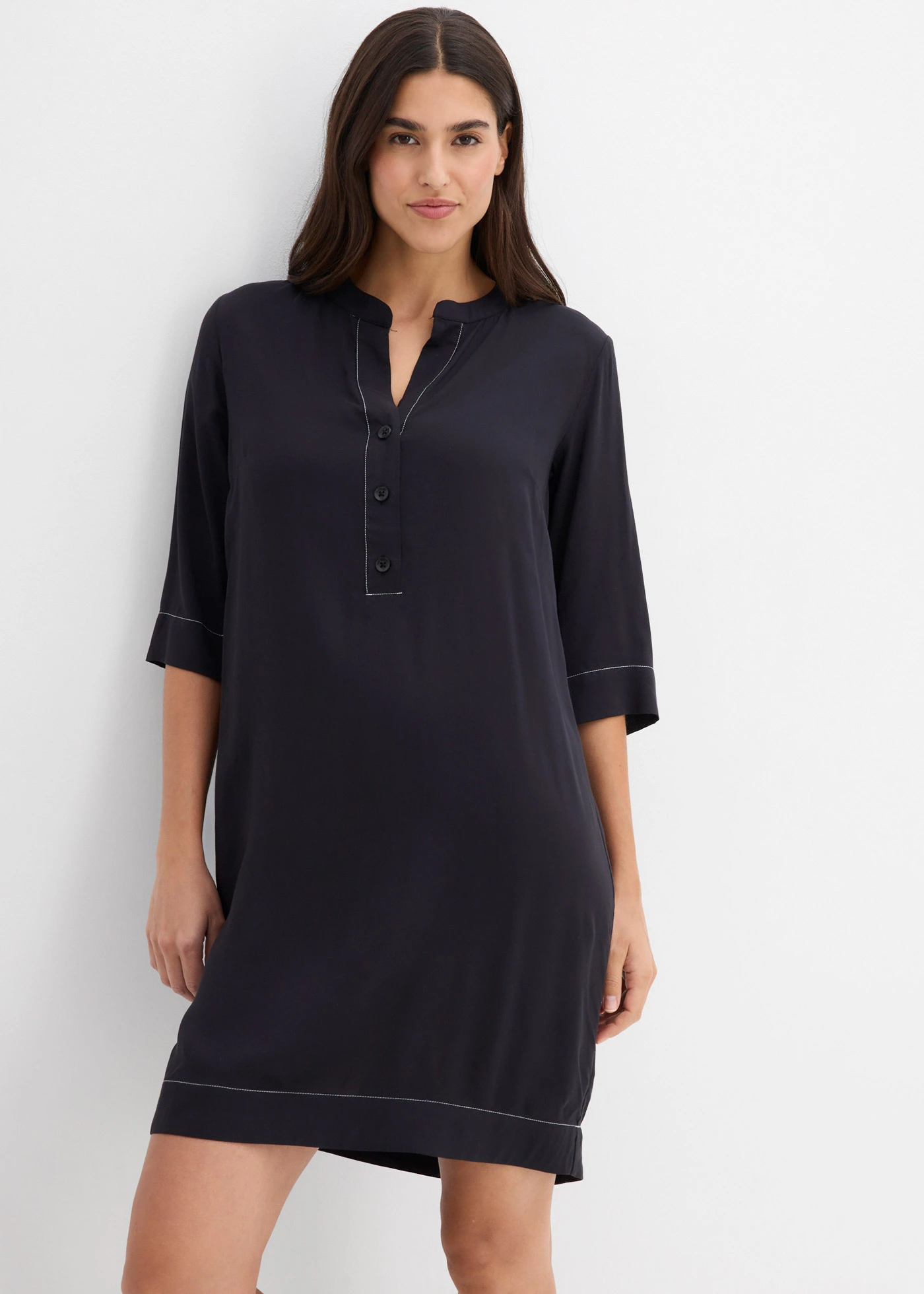 Tuniekjurk van zachte viscose • zwart • bonprix online shop