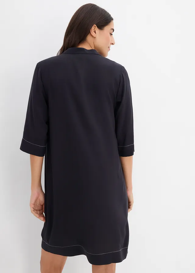 Robe-tunique en viscose douce • noir • product-page.page-title-suffix