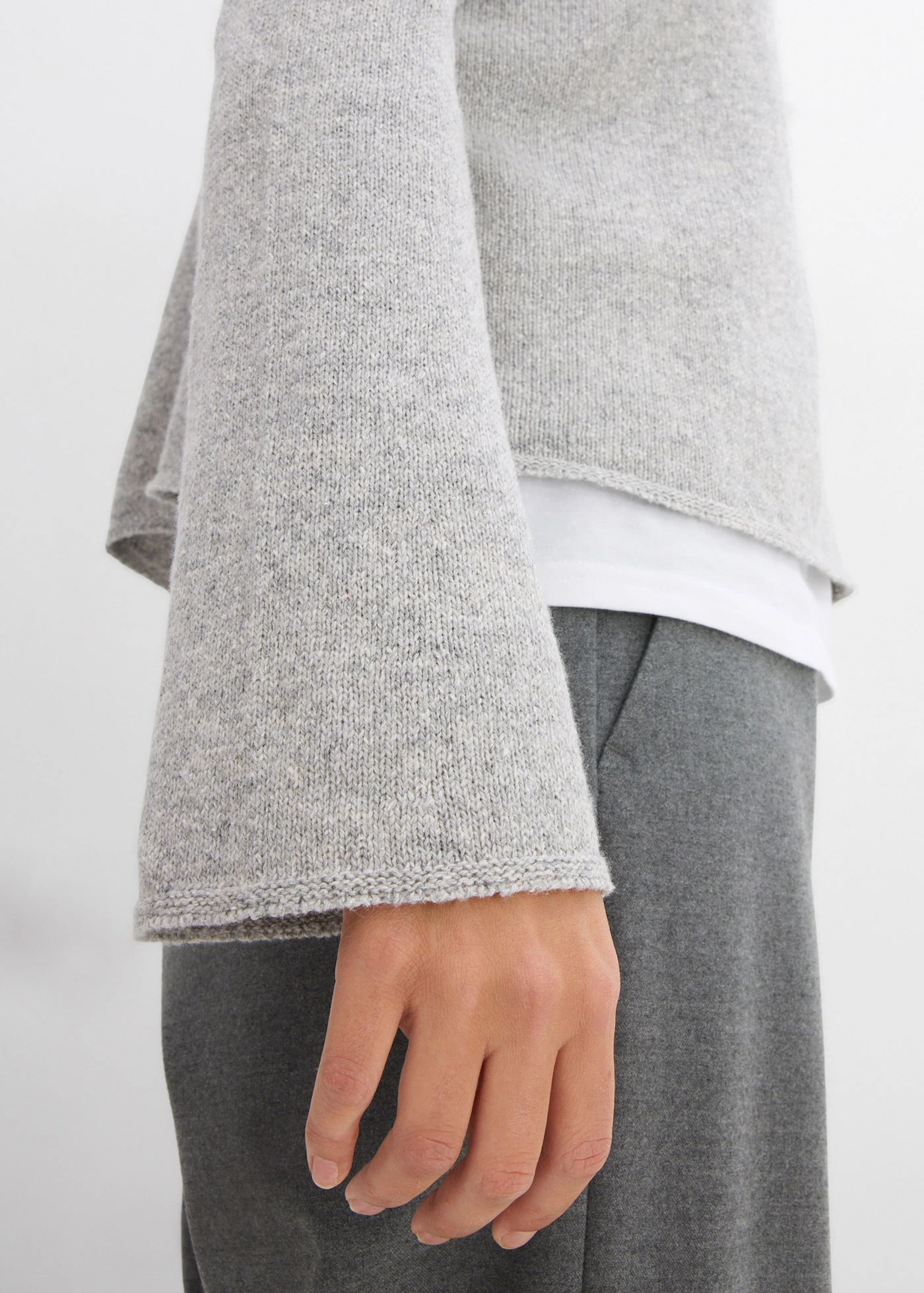 Gebreid vest • lichtgrijs gemêleerd • bonprix online shop