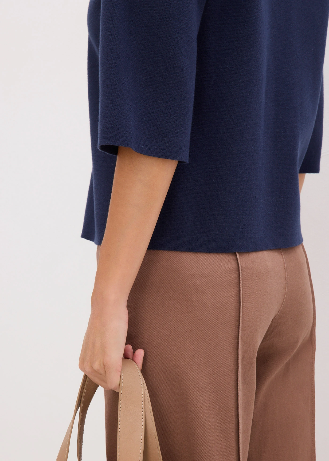 Gebreide polo • donkerblauw • bonprix online shop