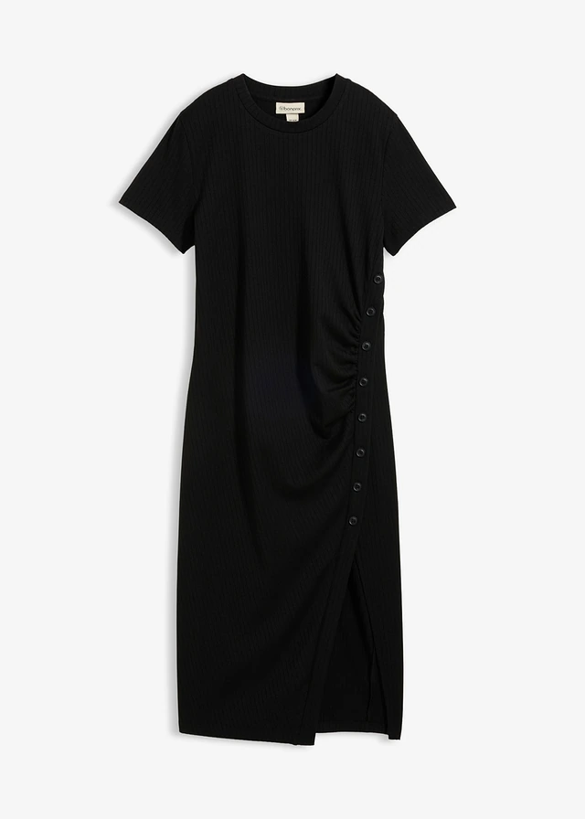 Robe T-shirt en matière texturée