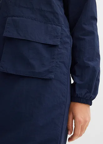 Vízlepergető vékony parka kabát • sötétkék • bonprix áruház