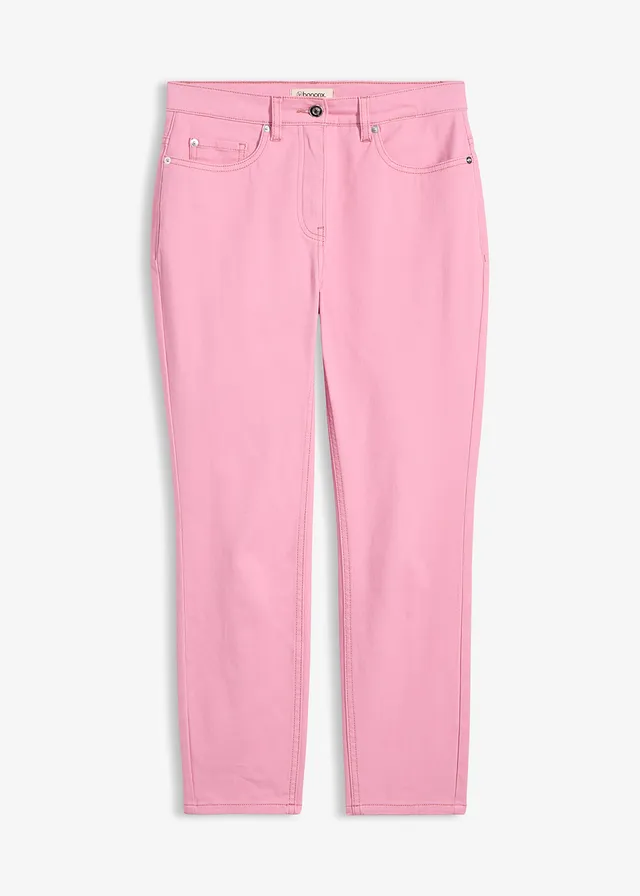 7/8 slim fit stretch broek, high waist