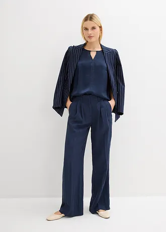 Tunică din satin fin • bleumarin • magazin bonprix