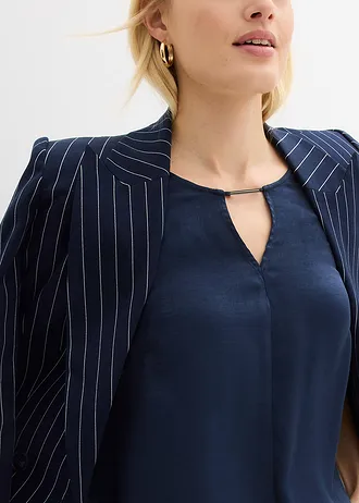 Tunică din satin fin • bleumarin • magazin bonprix