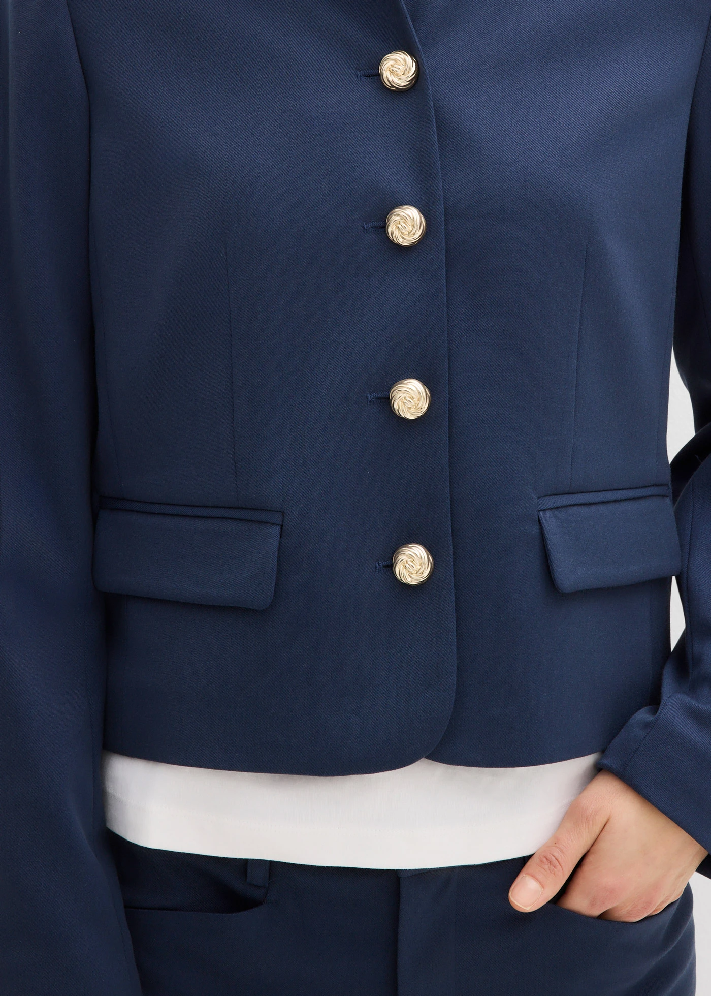 Blazer court • bleu foncé • Boutique bonprix