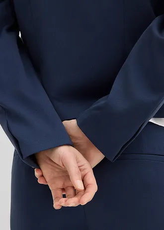 Krótki żakiet • granatowy • sklep bonprix