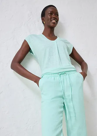 Broek van puur linnen • lichtmint • bonprix online shop