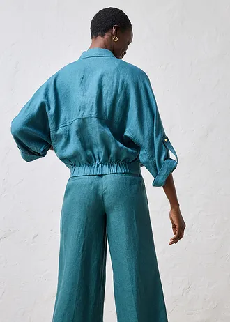 Sacou din in 100% • verde-piper • magazin bonprix