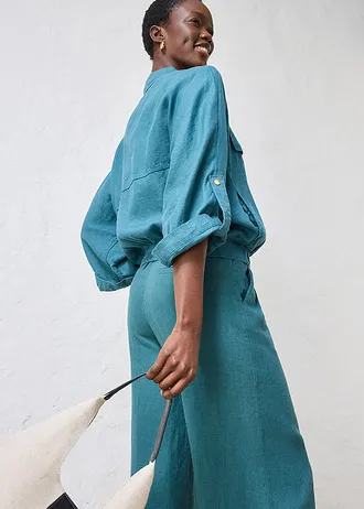 Sacou din in 100% • verde-piper • magazin bonprix