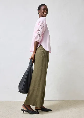 Tuniek van puur linnen, Kleur: wit