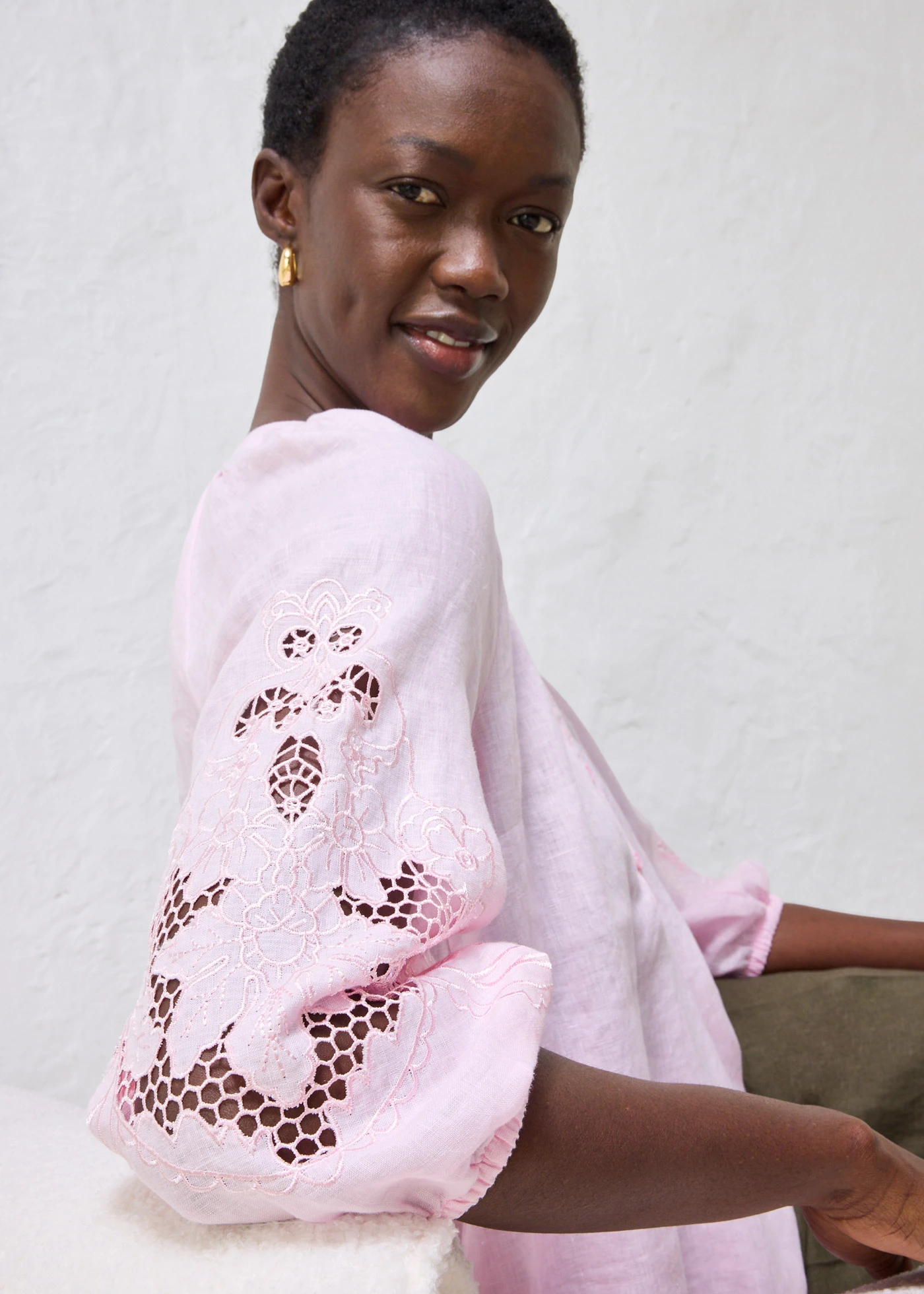 Tunika z čistého lnu • křišťálově růžová • bonprix obchod