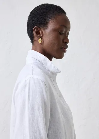 Ingblúz tiszta lenből • fehér • bonprix áruház