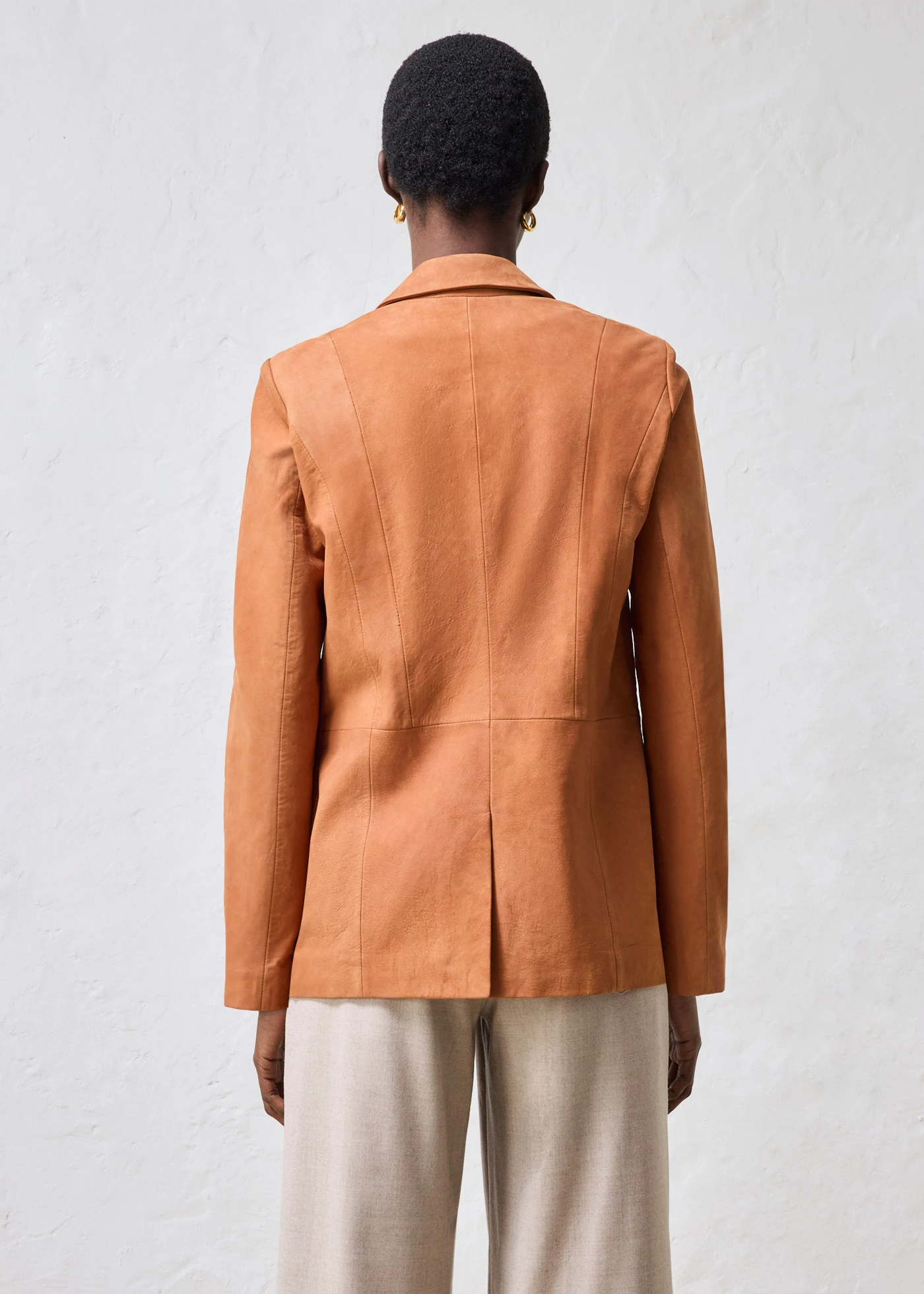 Blejzr z velurové kůže • bronzová • bonprix obchod