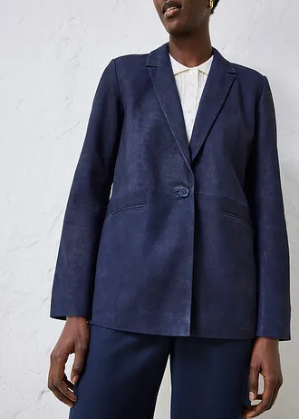 Blazer van suède • donkerblauw • bonprix online shop