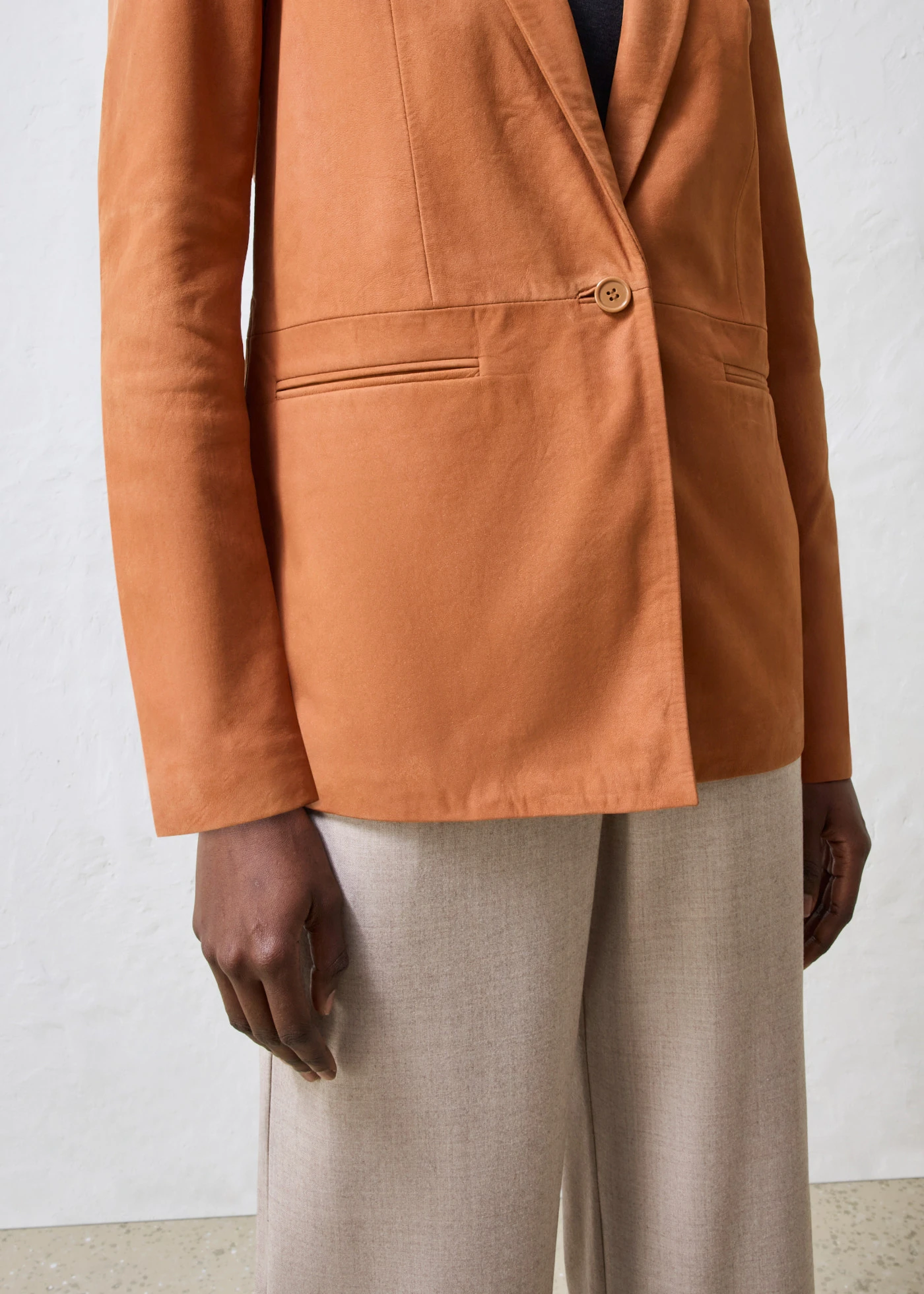 Blézer velúrbőrből • bronz • bonprix áruház