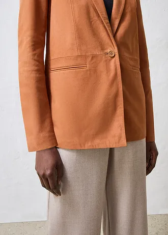 Blazer van suède • brons • bonprix online shop