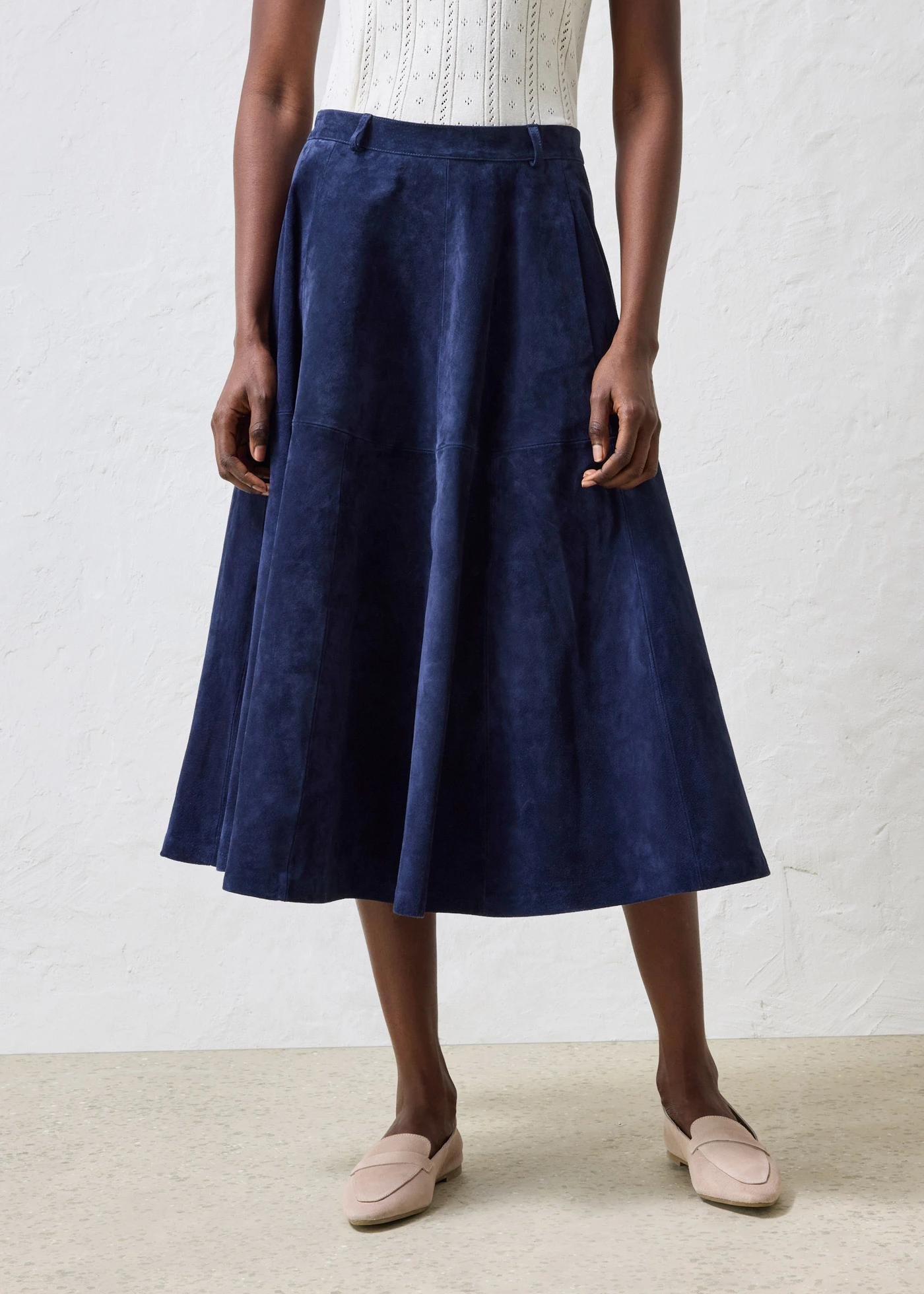 Fustă de piele • bleumarin • magazin bonprix