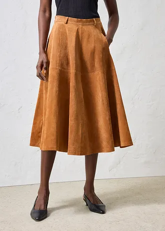 Leren rok • bronskleur • bonprix online shop