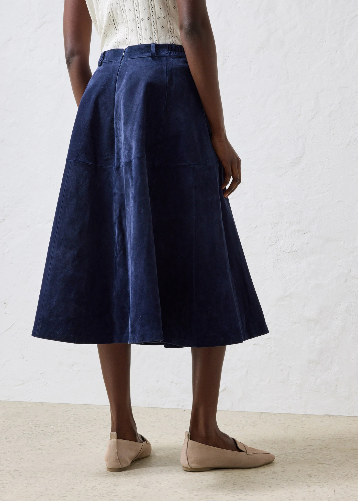 Fustă de piele • bleumarin • magazin bonprix