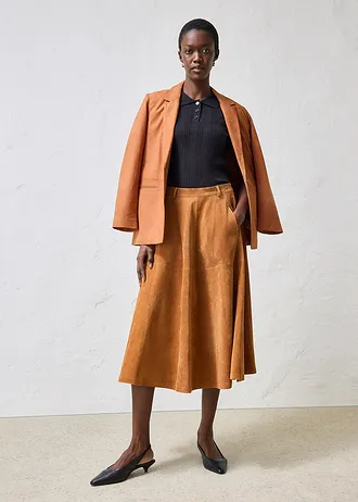 Leren rok • bronskleur • bonprix online shop