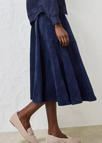 Leren rok • donkerblauw • bonprix online shop