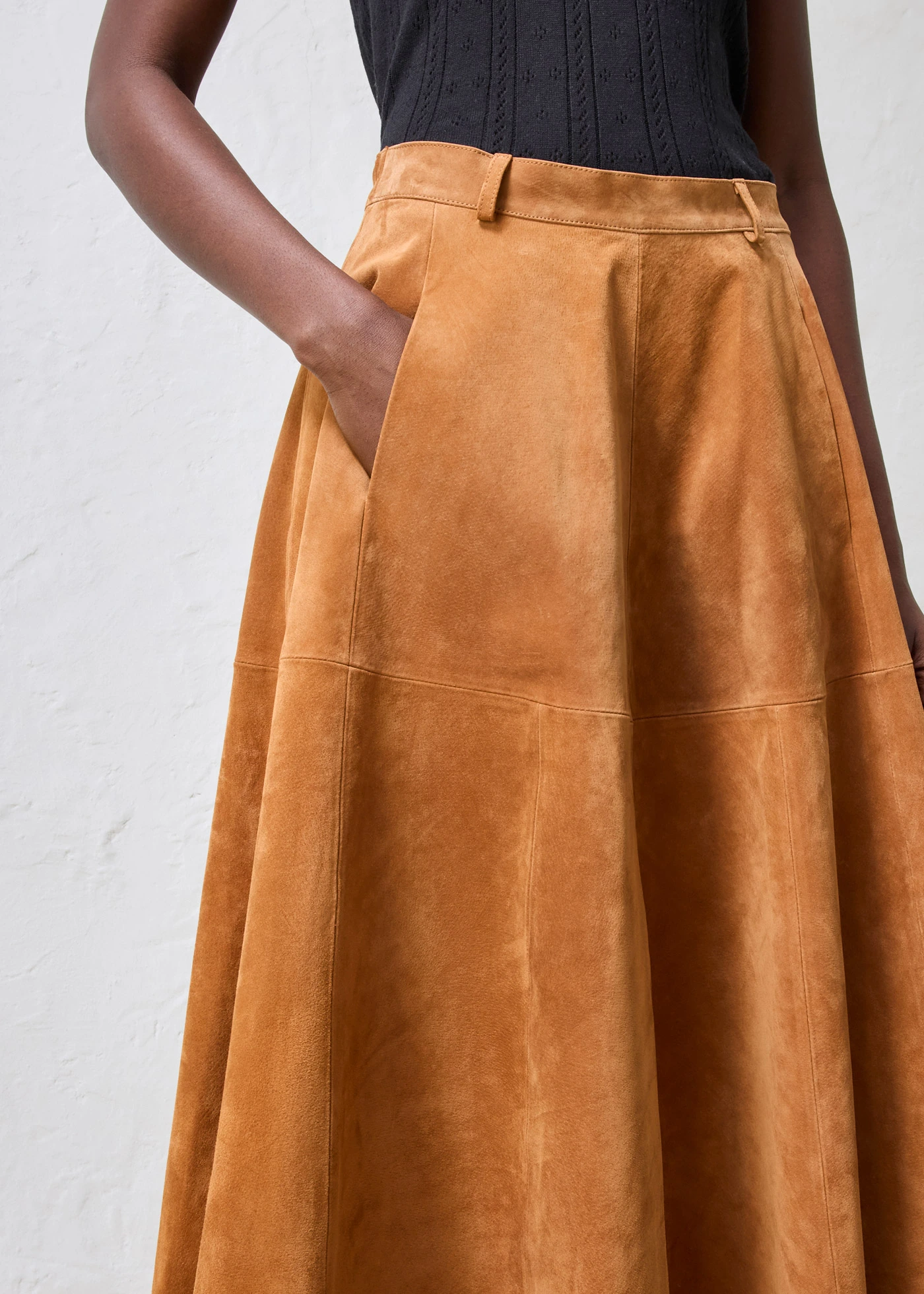 Fustă de piele • maro-bronz • magazin bonprix