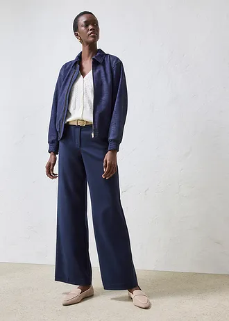 Bomber van suède • donkerblauw • bonprix online shop