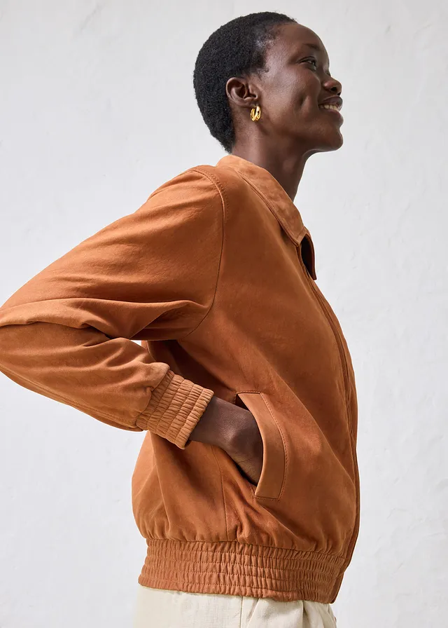 Bomber van suède • bronskleur • product-page.page-title-suffix