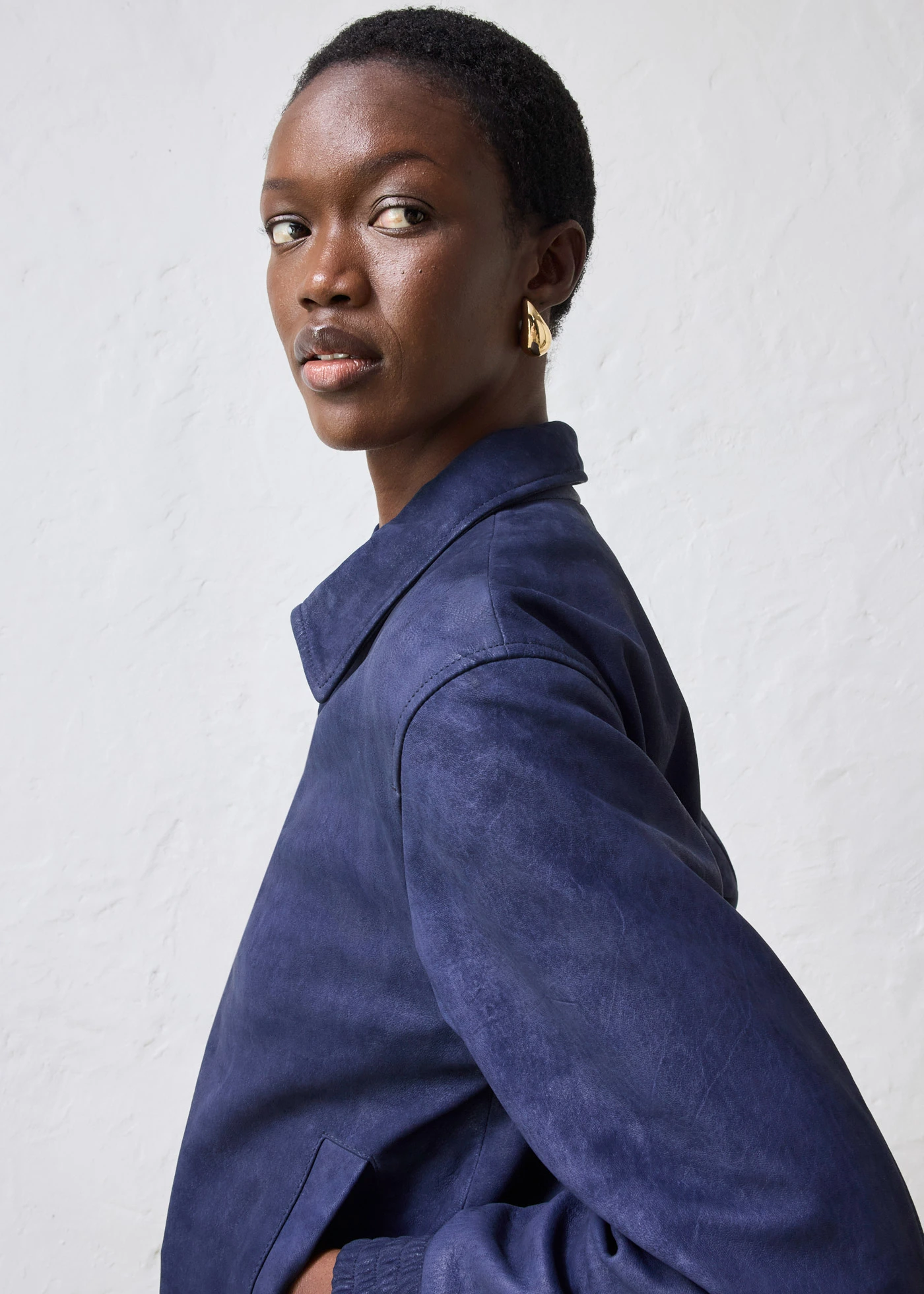 Bomber van suède • donkerblauw • bonprix online shop