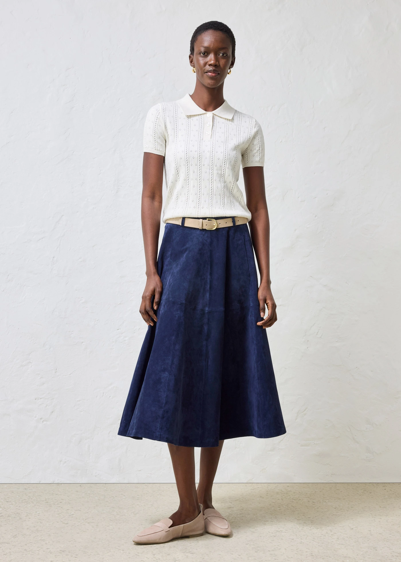 Ajour trui met zijde • wit • bonprix online shop